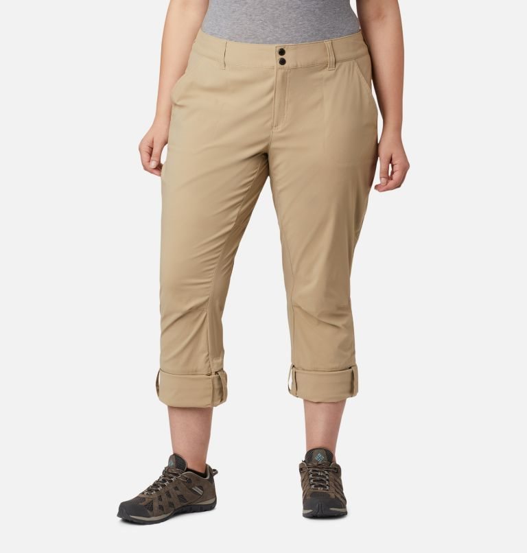 Women's Columbia Saturday Trail Stretch Pants Khaki | Plus Size CA-H1354